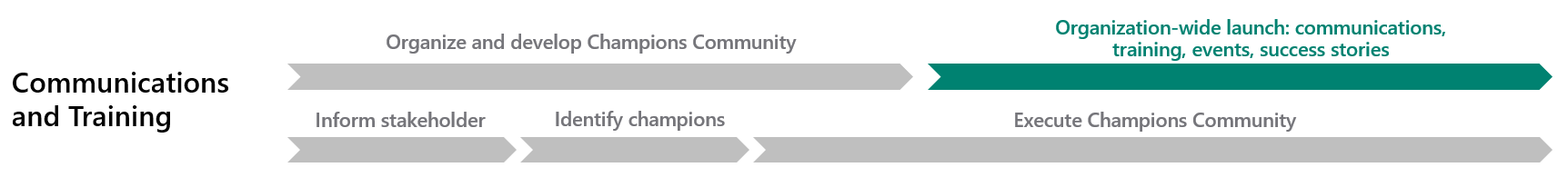 The organization-wide launch phase.