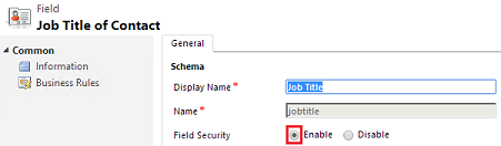 Job Title field .