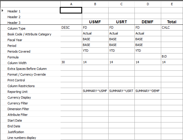 Column definition in a side-by-side format.