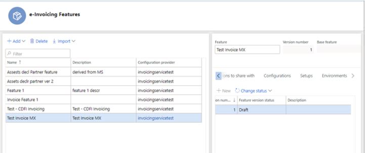 Derived feature that has Draft status.