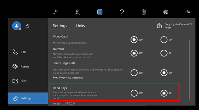 Graphic showing the PV camera render setting