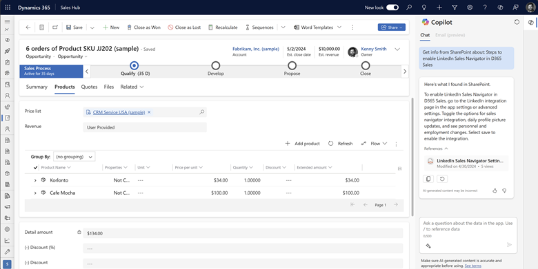 SharePoint Q&A output