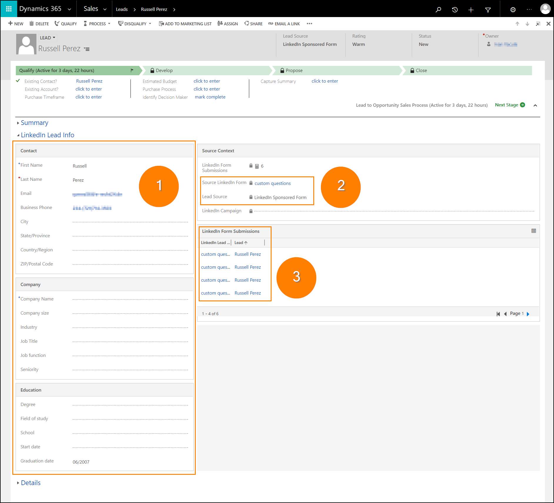 Review and analyze leads and lead performance.