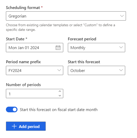 Scheduling section