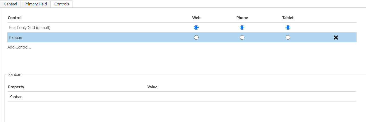 Screenshot of making the Kanban view the default view.