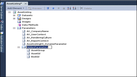 Parameters used to implement ranges