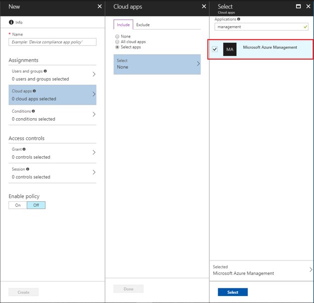 Diagram that shows the Conditional Access policy.