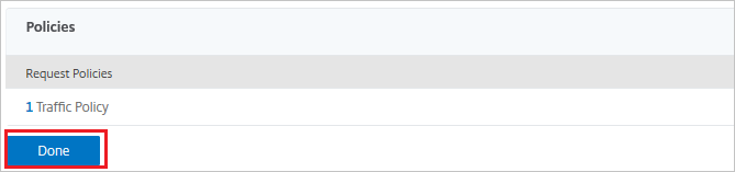 Screenshot of Citrix ADC SAML Connector for Microsoft Entra configuration - Policies pane.