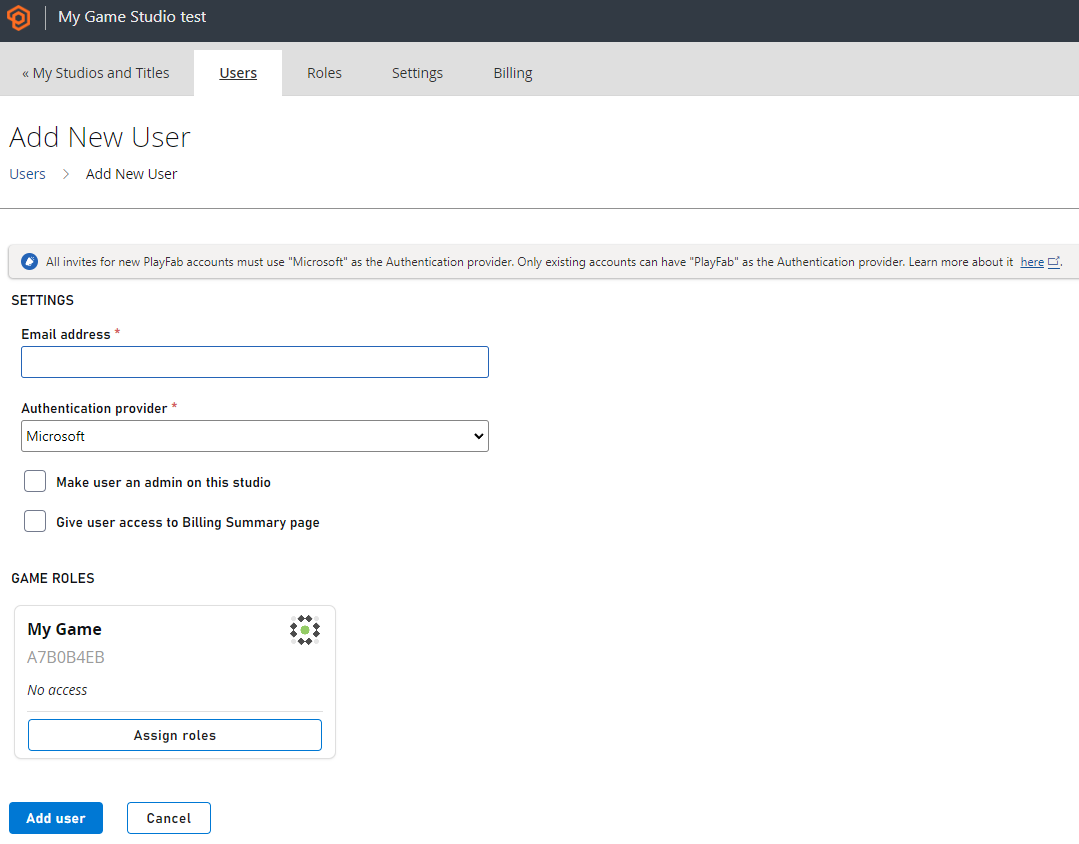 Select Microsoft Authentication