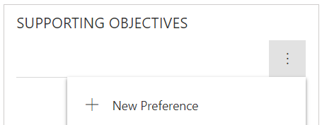 Work with Supporting objectives.