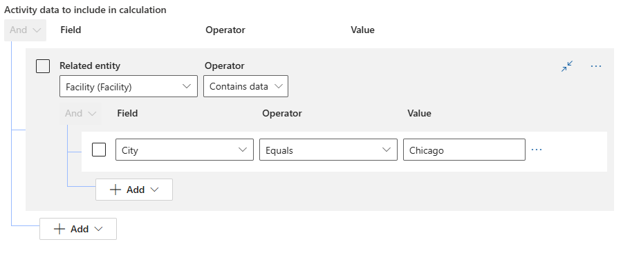 Screenshot showing a nested or joined filter.