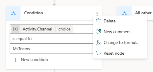 Screenshot of the trigger condition property.