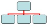 Connector node that connects other diagram nodes