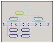 Outline organizational chart style