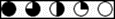 5 circles divided into quarters. First circle has all 4 quarters filled in black. Second ircle has 3 quarters filled in black. Third circle has 2 quarters filled in black. Fourth circle has 1 quarter filled in black. Fifth circle has 0 quarters filled in black.