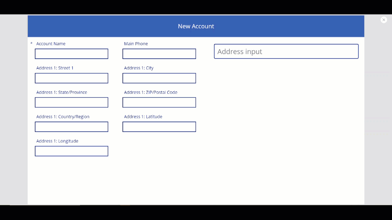 Address entry