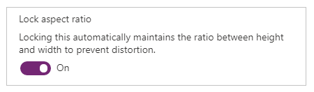 Lock aspect ratio.