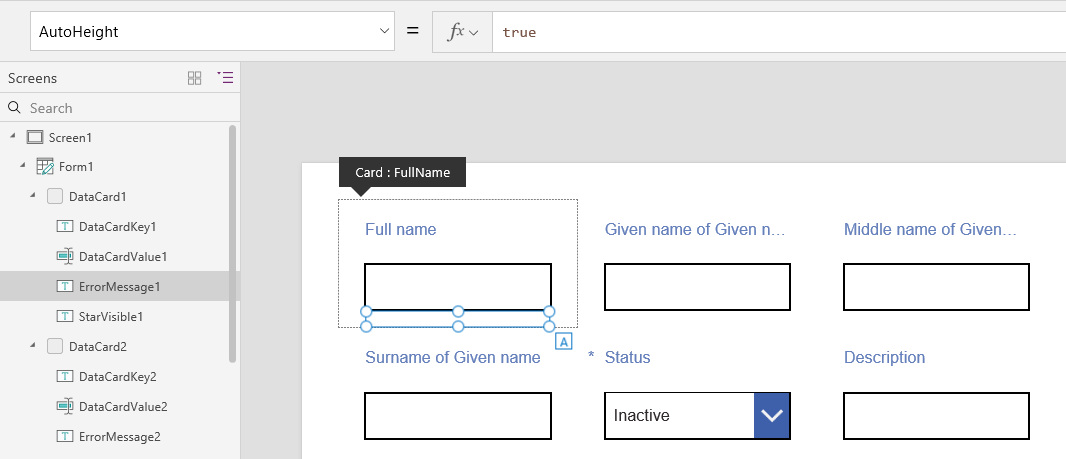 At authoring time, AutoHeight controls show some height making it easier to drag and drop.