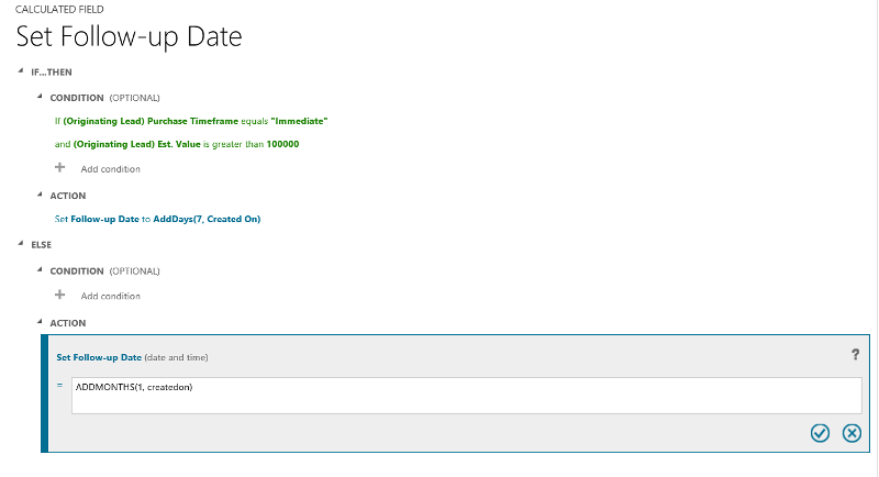 Set Follow up date in Dynamics 365.