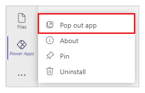 Pop out app.