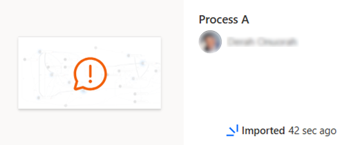 Screenshot of your process on the Process Mining home page.