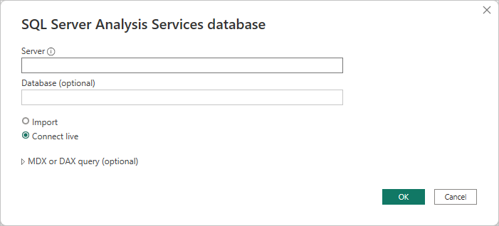 Screenshot shows the SQL Server Analysis Services database window.