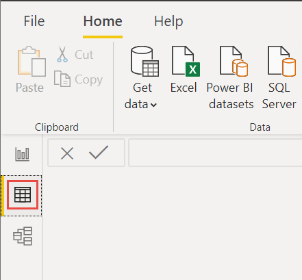 Screenshot of Data View icon.