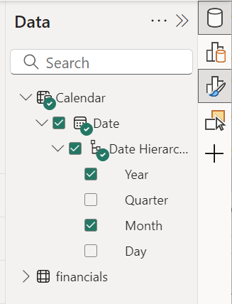 Screenshot of changing Date hierarchy to Date.