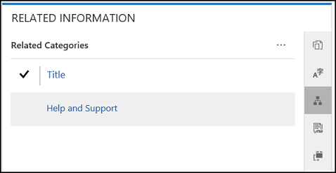 View associate categories to a knowledge article