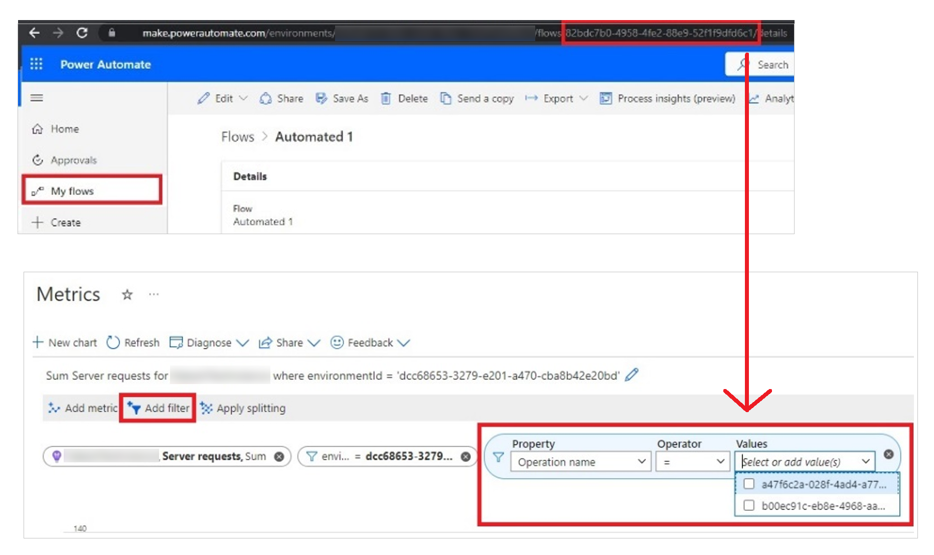 Metrics - operation name mapping