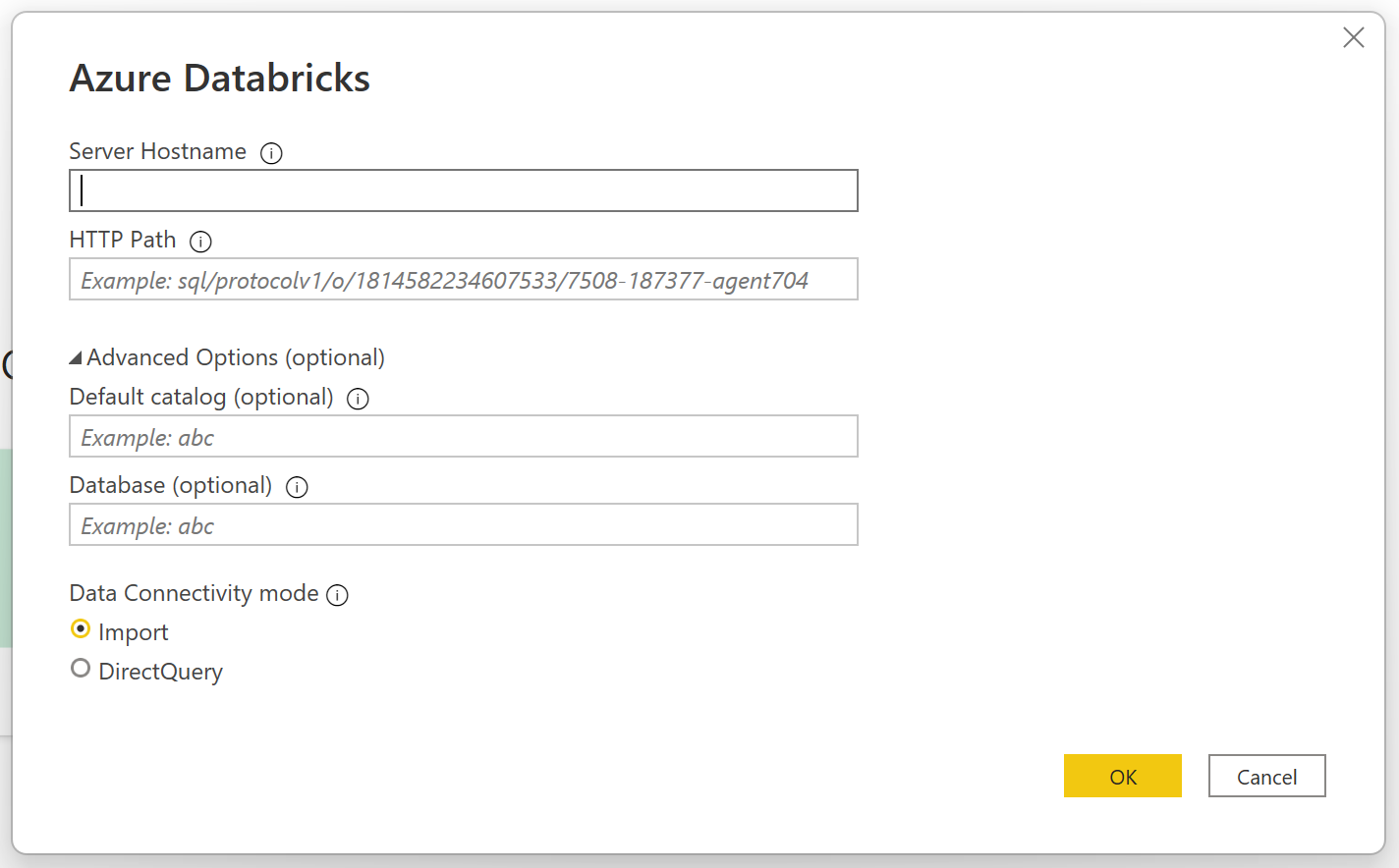 Specify your Databricks SQL Warehouse.