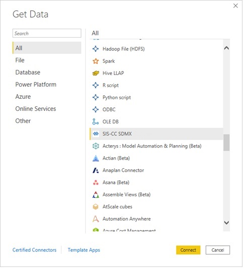 SIS-CC SDMX Get Data.