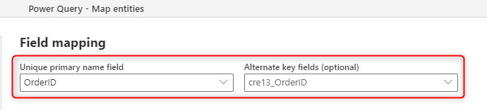 Alternate key configuration.