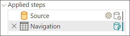 Screenshot of the Source and Navigation steps in Folding Indicator pane.