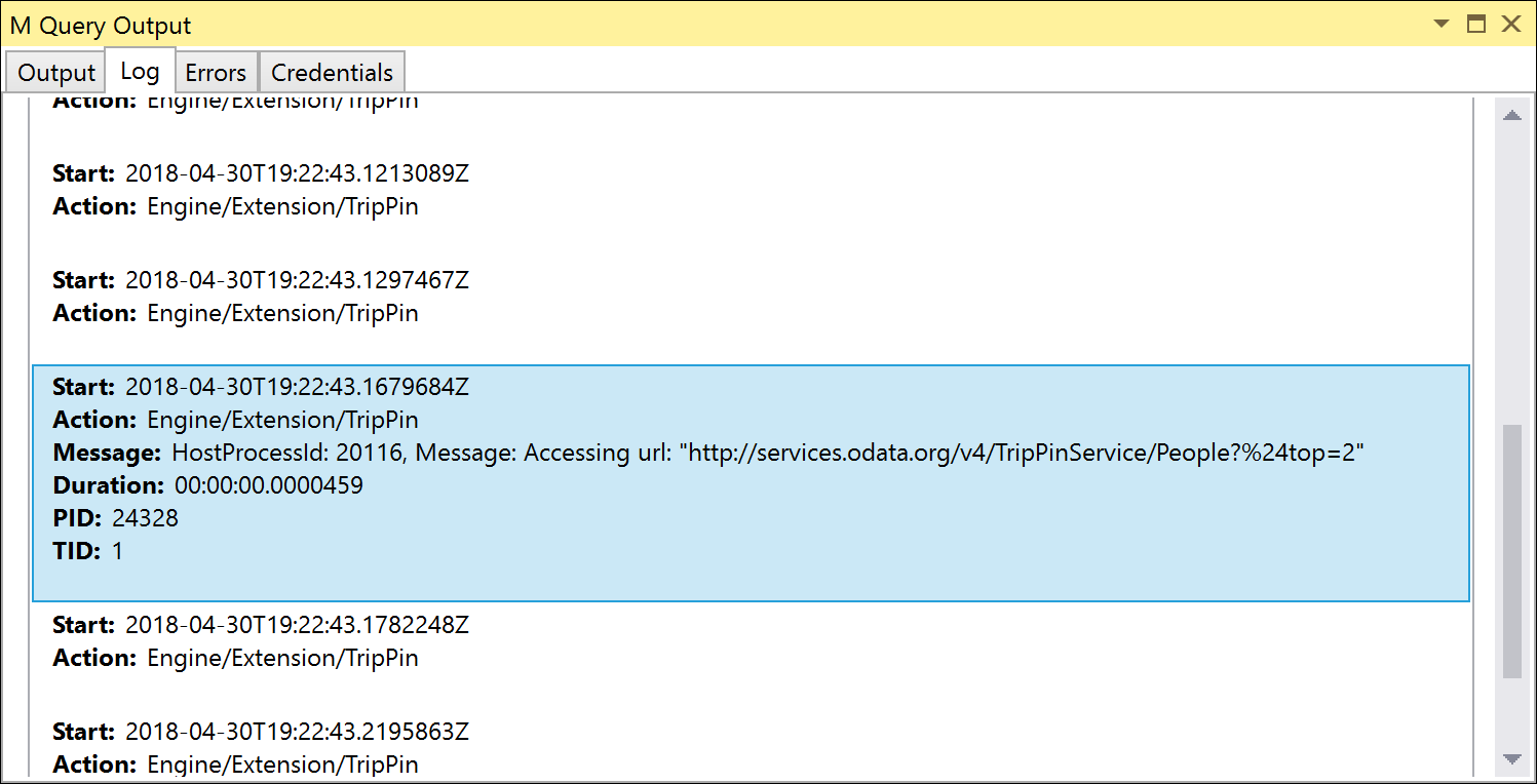 Diagnostics trace with top.