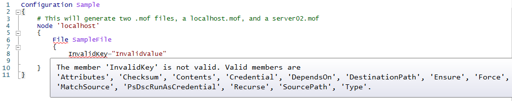 Intellisense in the ISE for a DSC Resource