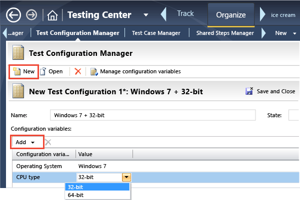 Define configurations as combinations of values