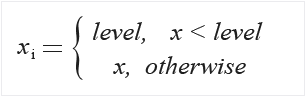 calculating threshold for less than filter