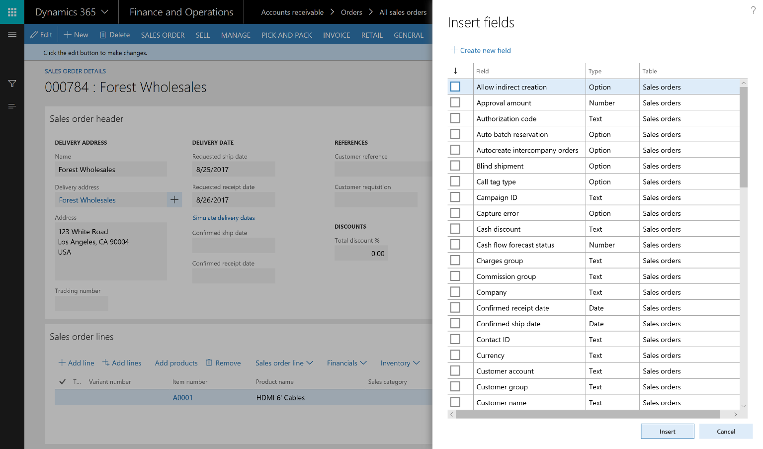 A screenshot showing how to add a custom field