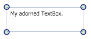 Adorners Example: An adorned TextBox