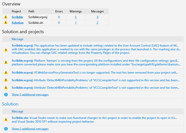 Upgrade Report