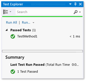 Test Explorer