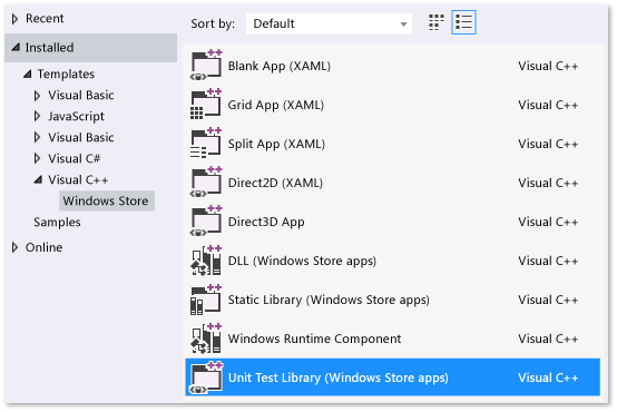 Create a C++ unit test library