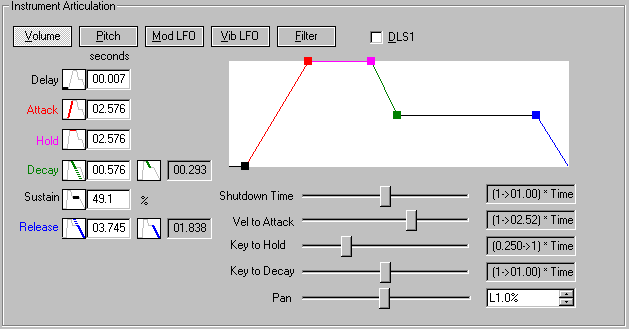 Articulation settings 