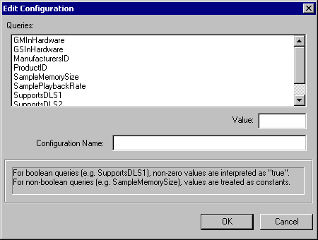 Edit Configuration dialog box 