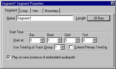 Segment tab