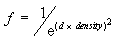 Exponential square fog equation