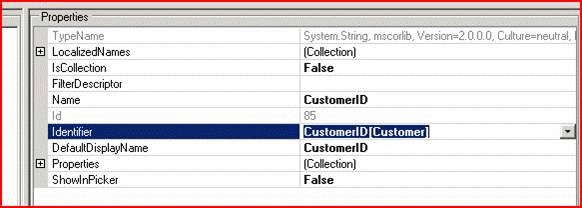 CustomerID Identifier property