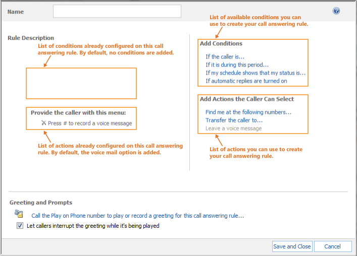 CallAnsweringRule-Create