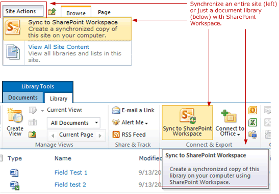 SharePoint Workspace